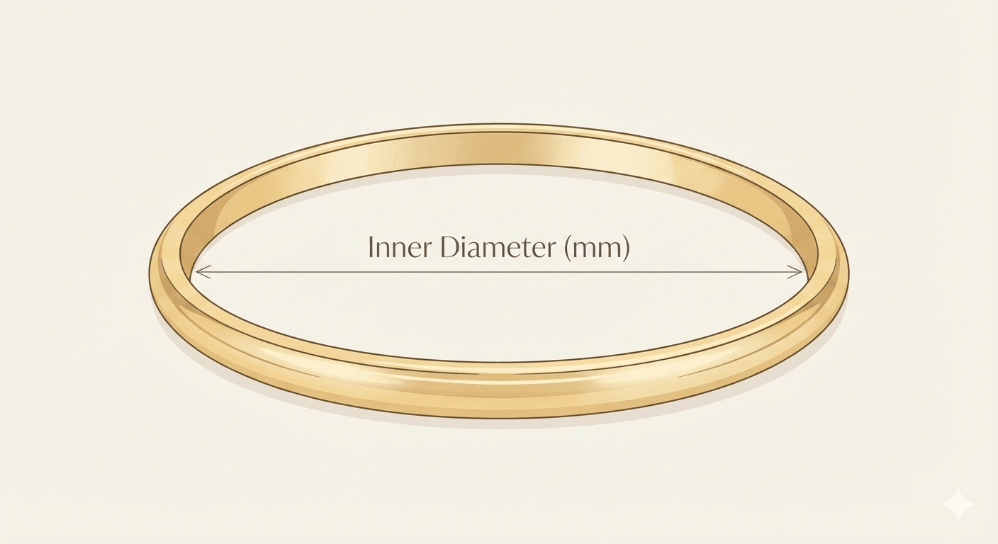 Measure bangle diameter